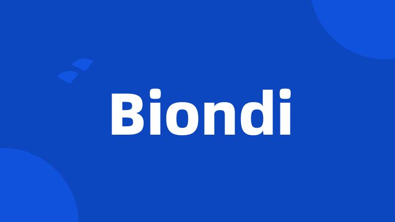 Biondi