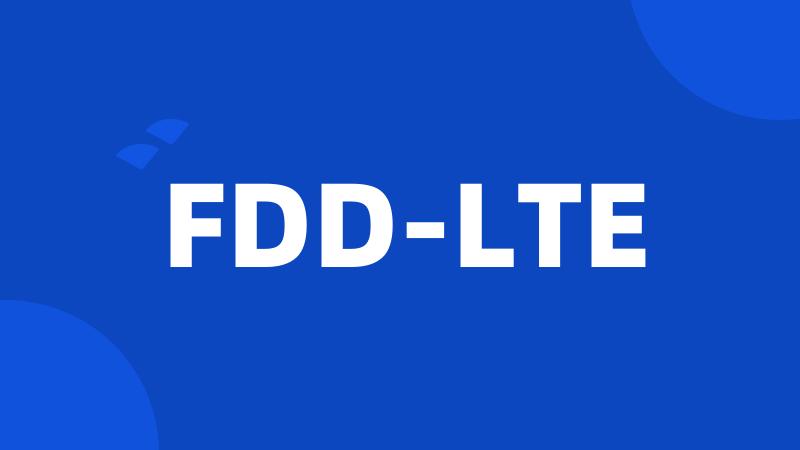 FDD-LTE