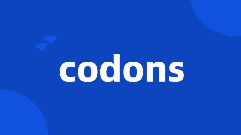 codons