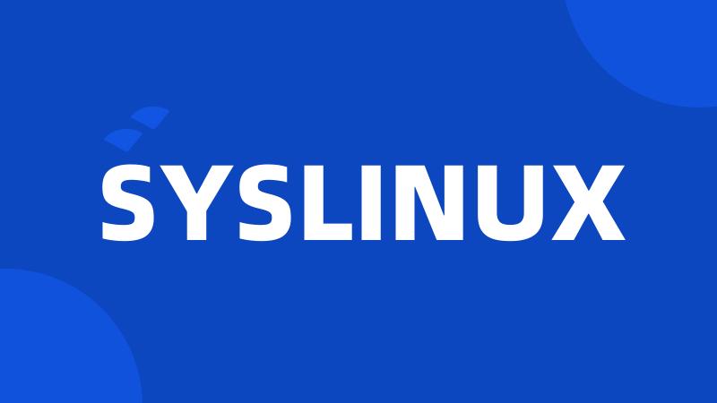 SYSLINUX