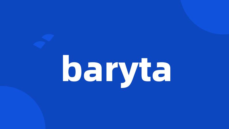 baryta