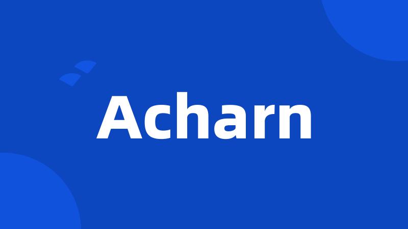 Acharn