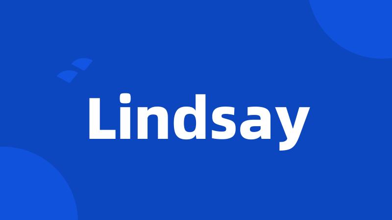 Lindsay