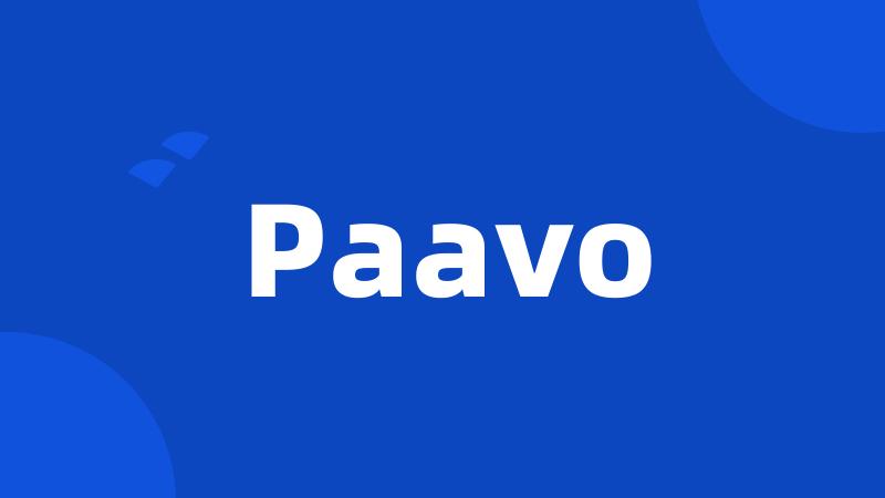 Paavo