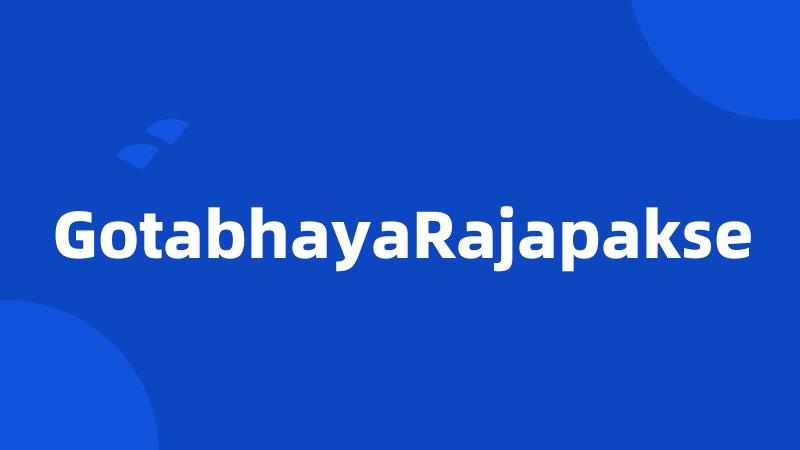 GotabhayaRajapakse