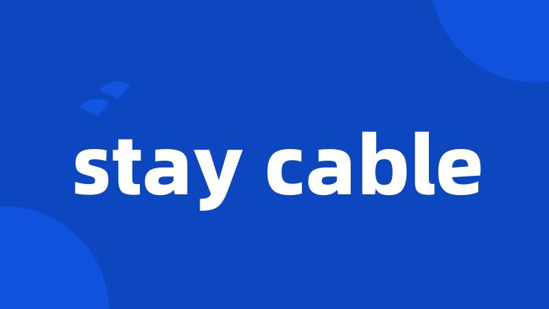stay cable