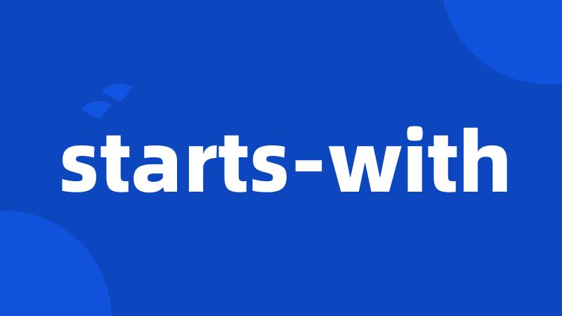 starts-with