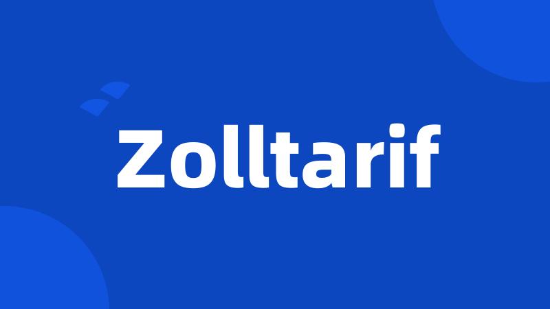 Zolltarif