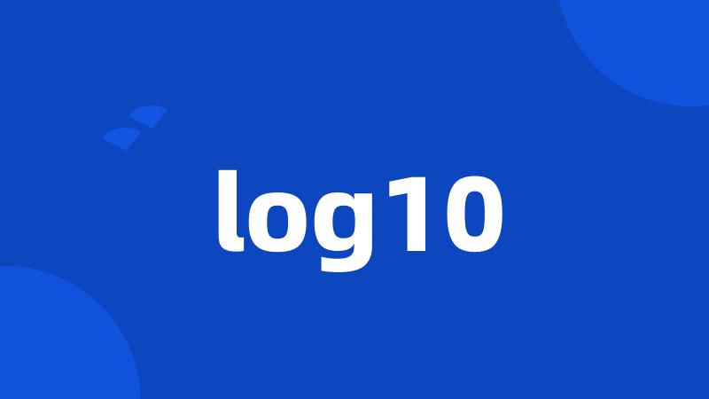 log10