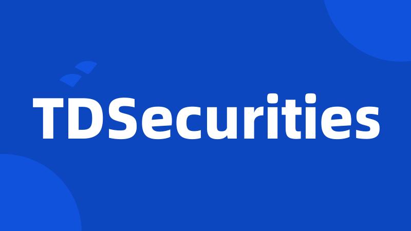 TDSecurities