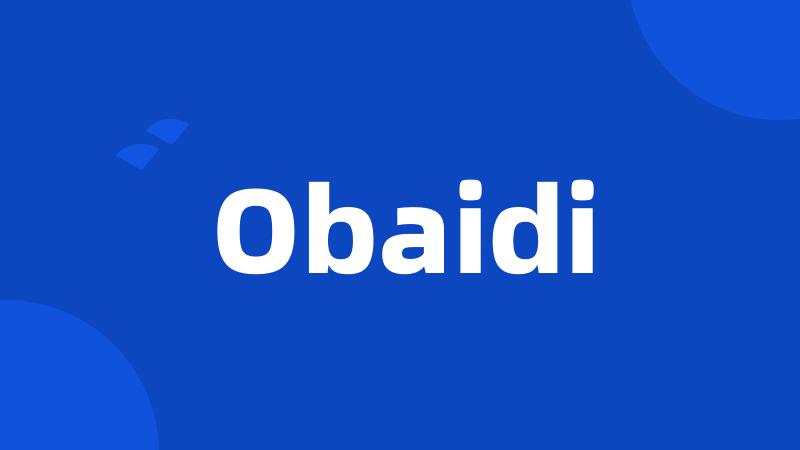 Obaidi