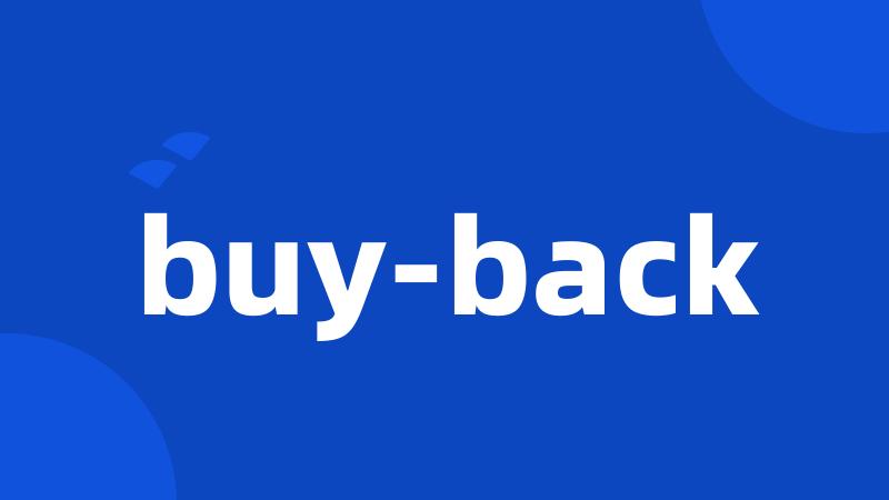buy-back