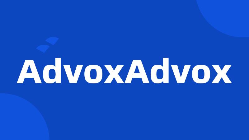 AdvoxAdvox