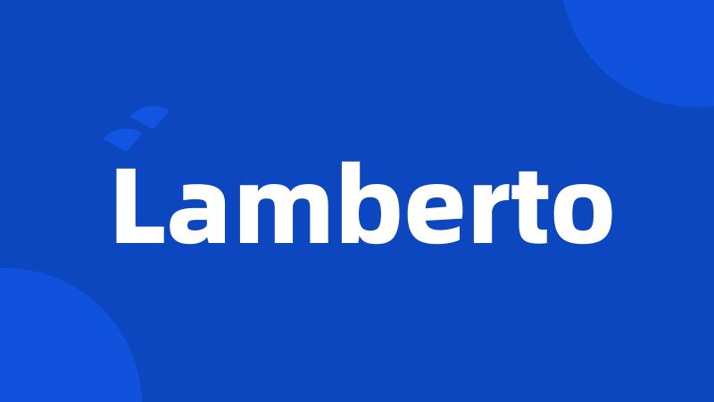 Lamberto