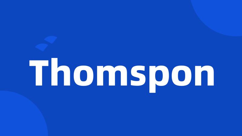 Thomspon