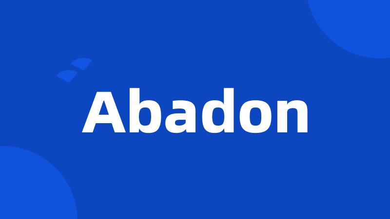 Abadon