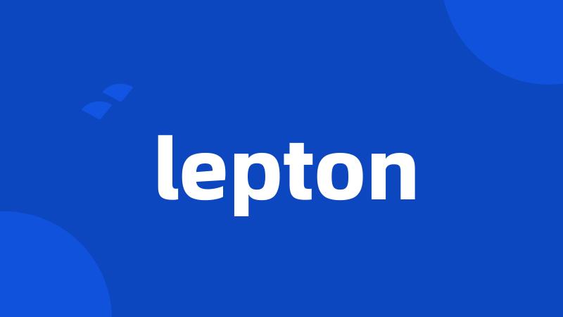 lepton