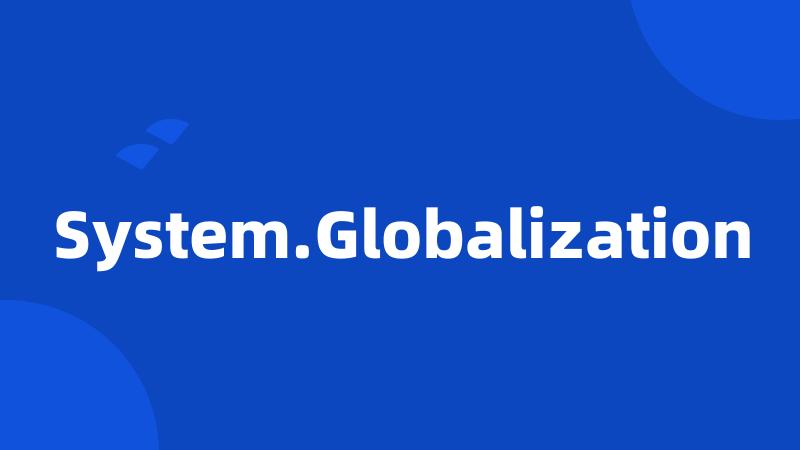 System.Globalization