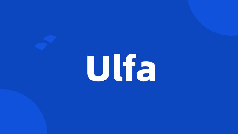 Ulfa