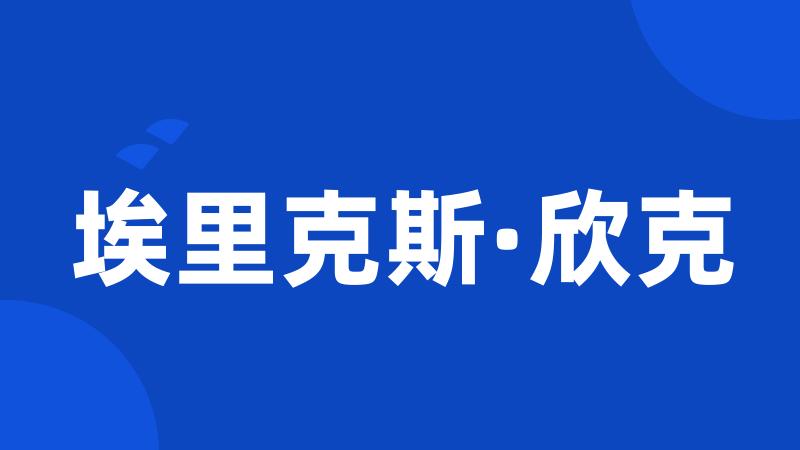 埃里克斯·欣克