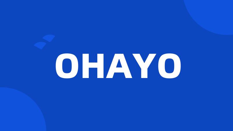 OHAYO