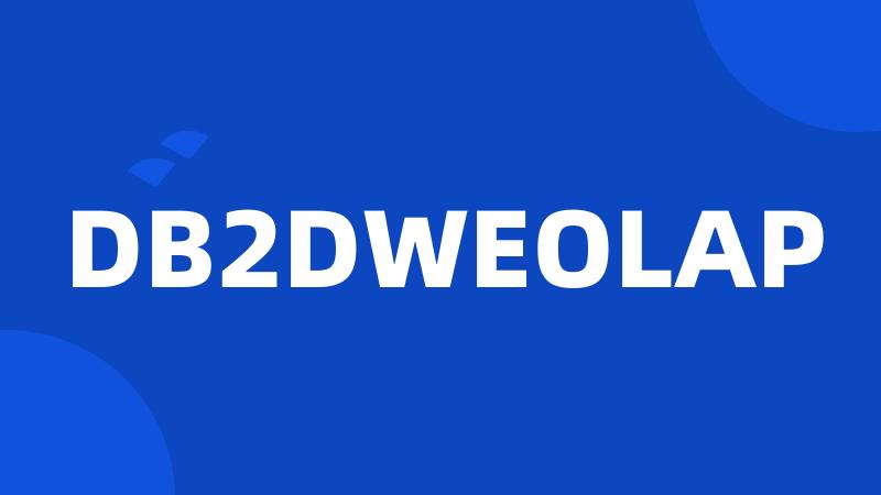 DB2DWEOLAP