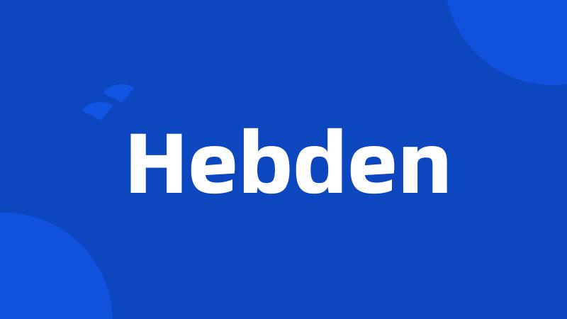 Hebden