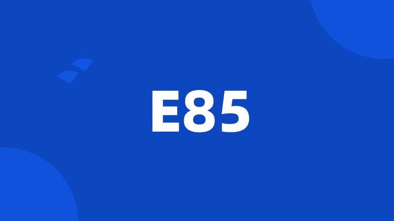 E85