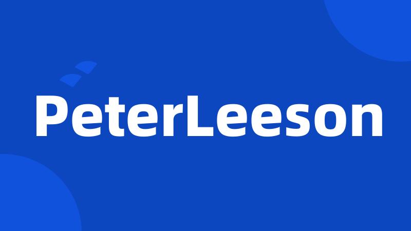 PeterLeeson