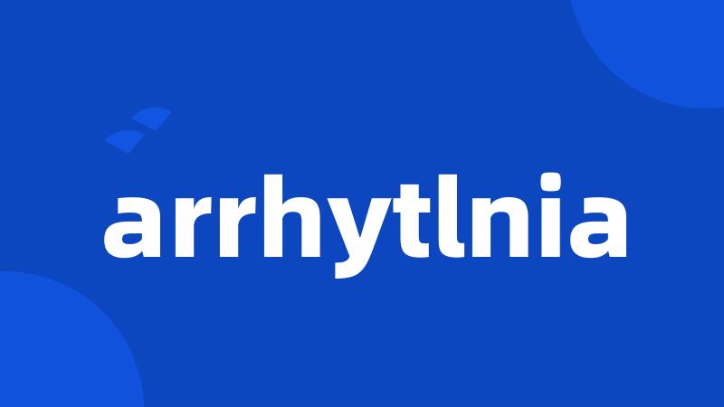 arrhytlnia