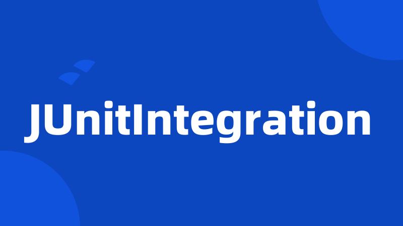 JUnitIntegration