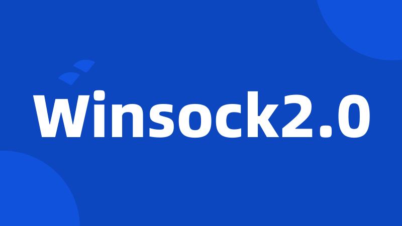 Winsock2.0