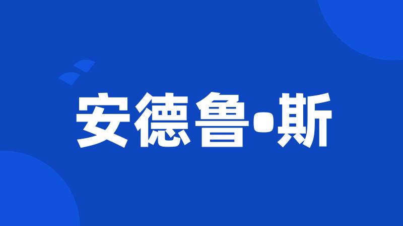 安德鲁•斯