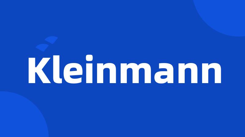 Kleinmann