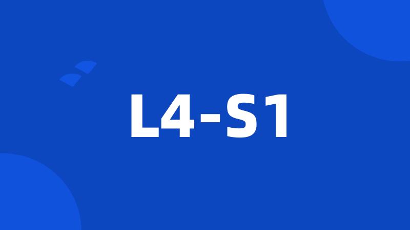 L4-S1