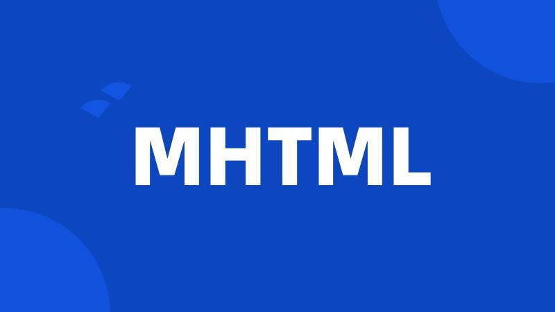 MHTML