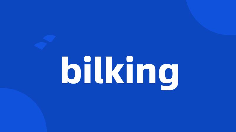 bilking