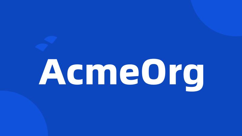 AcmeOrg