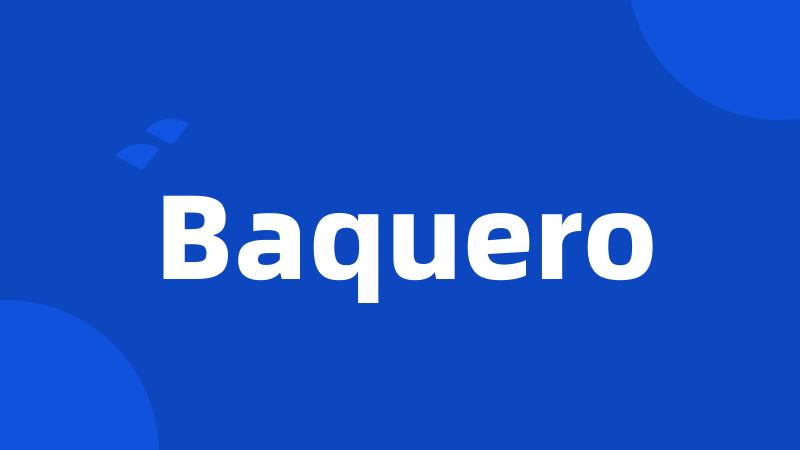 Baquero