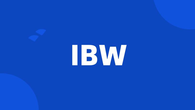 IBW