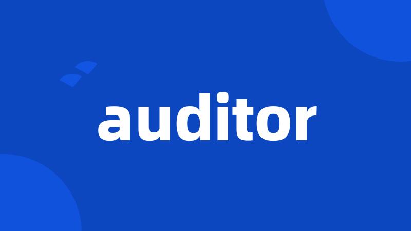 auditor