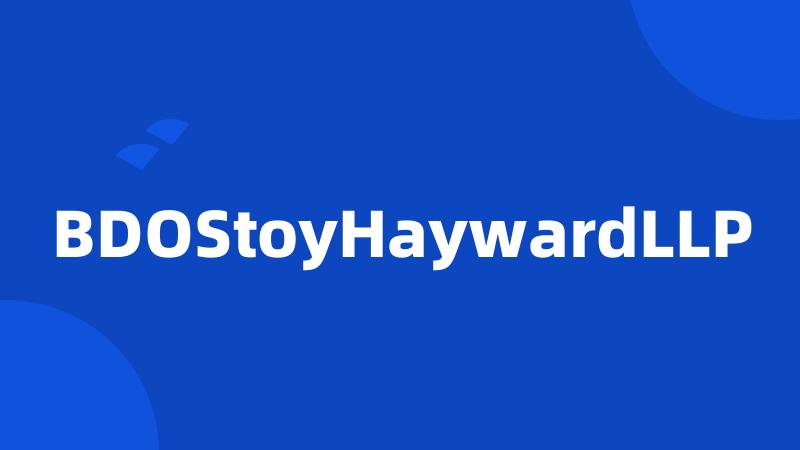 BDOStoyHaywardLLP