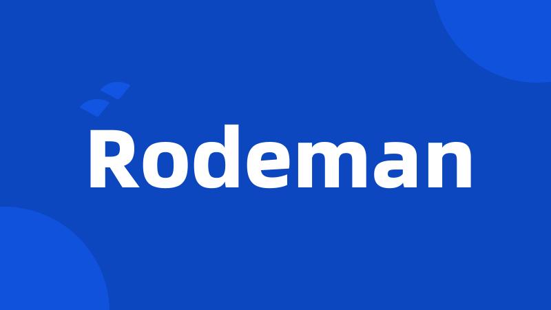 Rodeman