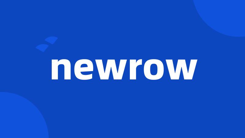 newrow