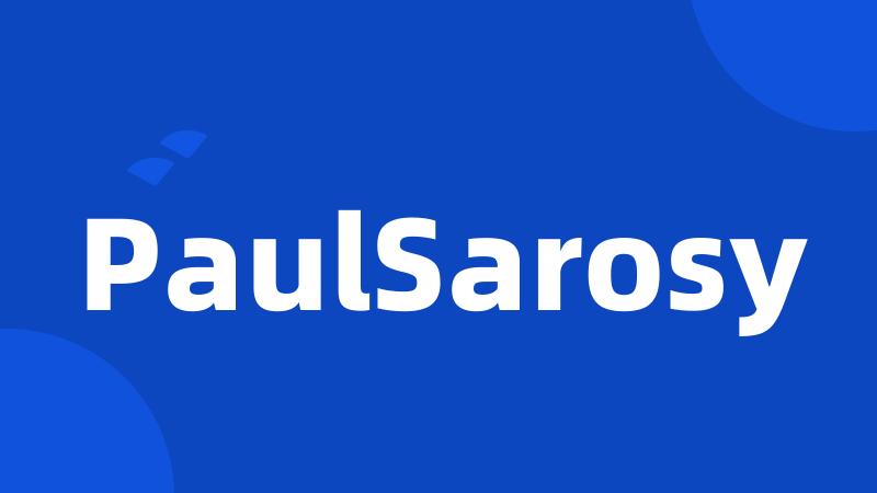 PaulSarosy