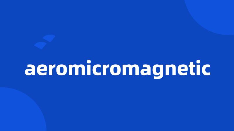 aeromicromagnetic