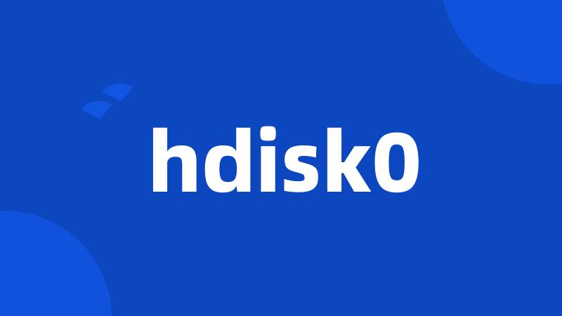 hdisk0