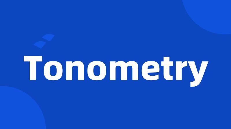 Tonometry