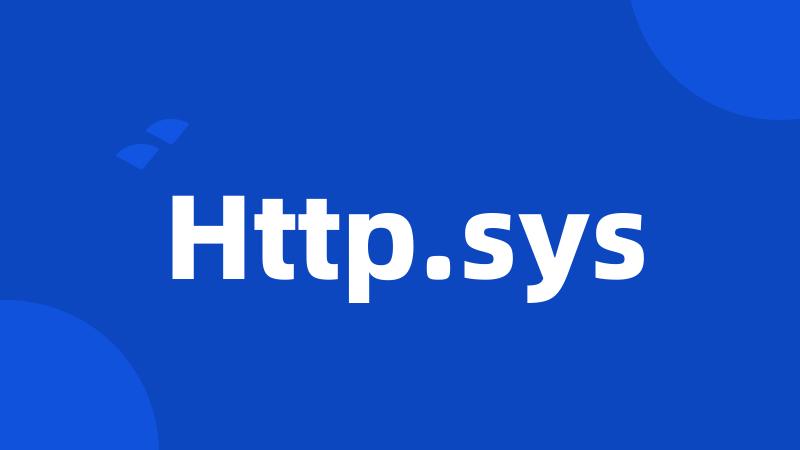 Http.sys