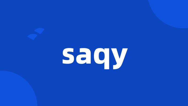 saqy